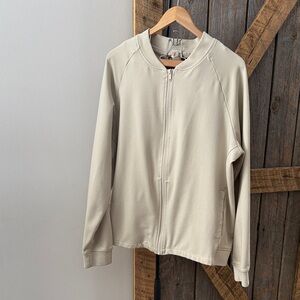 Le 31 Simons cream zip-up sweatshirt - Size XL